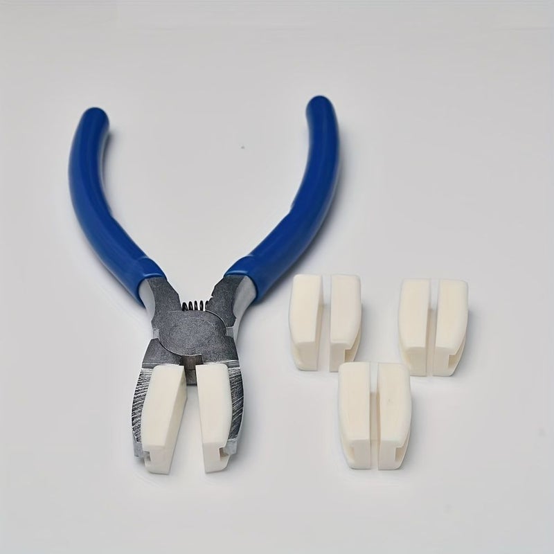 Carbon Steel Flat Nose Pliers With Nylon Grips For Jewelry Making And Home Repairs - Image 3