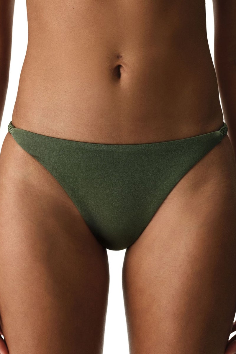 PENTI Marcelina Side Shimmery Mid-Waist Bikini Bottoms - Image 1