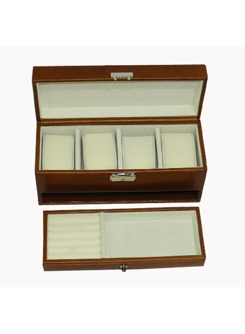 LAVERI LEATHER Laveri Genuine Leather Designer New Collection 04 Watch Case And Jewellery Box  - Image 5