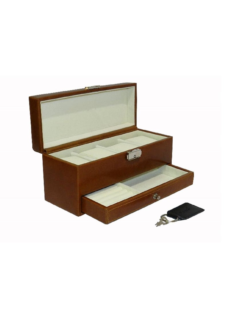 LAVERI LEATHER Laveri Genuine Leather Designer New Collection 04 Watch Case And Jewellery Box  - Image 1
