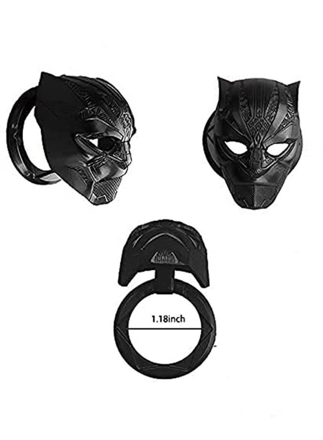 Ant Black Panther Car Ignition Button Cover，Car Start and Stop Button Decoration Ring，Anti-Scratch car Button Decoration Ring，Panther Push Start Button Cover，Black  - Image 3