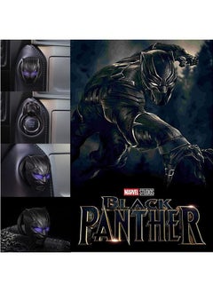 Ant Black Panther Car Ignition Button Cover，Car Start and Stop Button Decoration Ring，Anti-Scratch car Button Decoration Ring，Panther Push Start Button Cover，Black  - Image 5