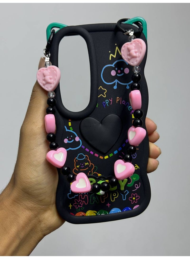 جراب خلفي بتصميم كرتوني جديد علي شكل قلب وعليه كلمه BABY متوافق مع هاتف فيفو V50 - V50 لايت - Image 2