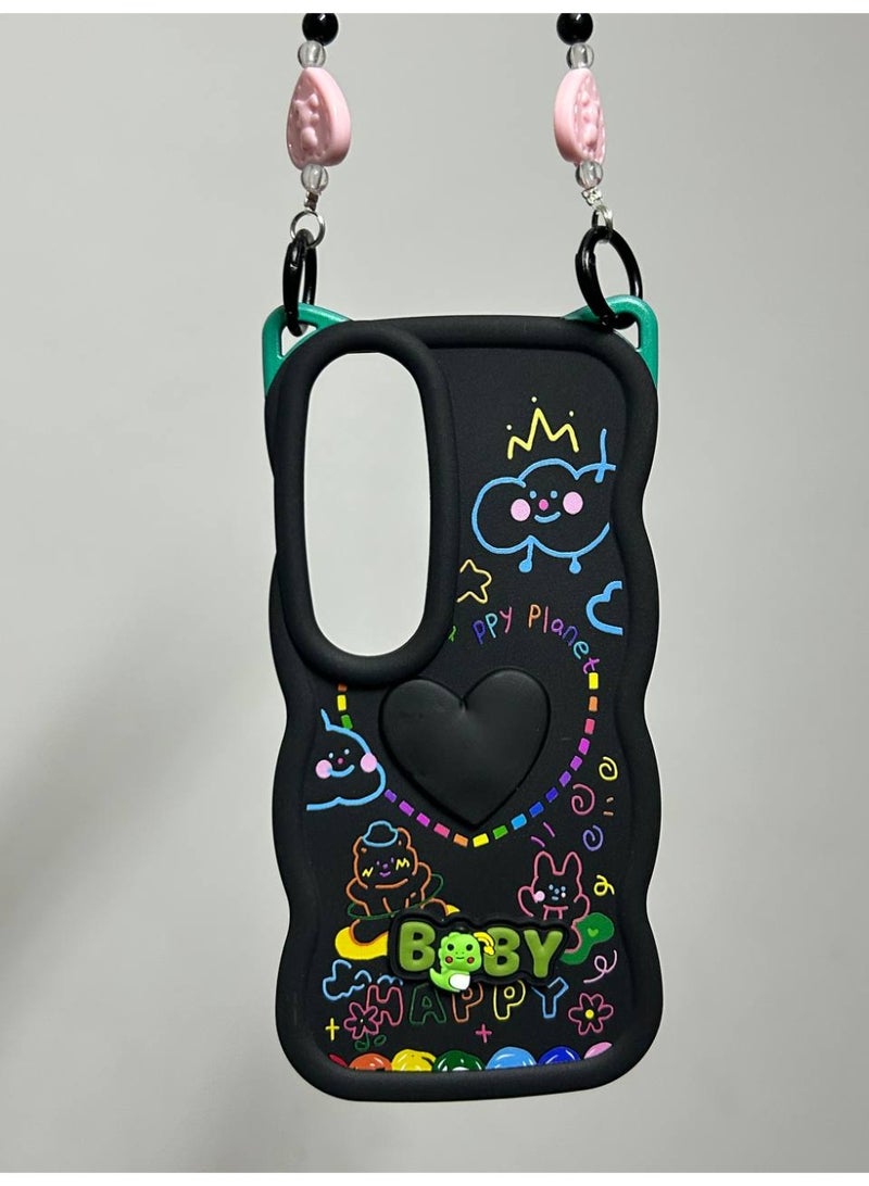 جراب خلفي بتصميم كرتوني جديد علي شكل قلب وعليه كلمه BABY متوافق مع هاتف فيفو V50 - V50 لايت - Image 1