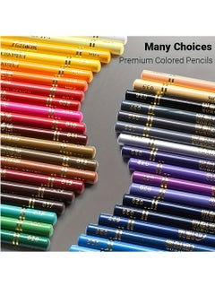 Hihonor Premium Colored Pencil Set with Portable Case, 120/200 Vibrant, Pigments for Artists and Hobbyists, Ergonomic, Break Resistant Cores for Sketching, Drawing and Adult Coloring  - Image 2