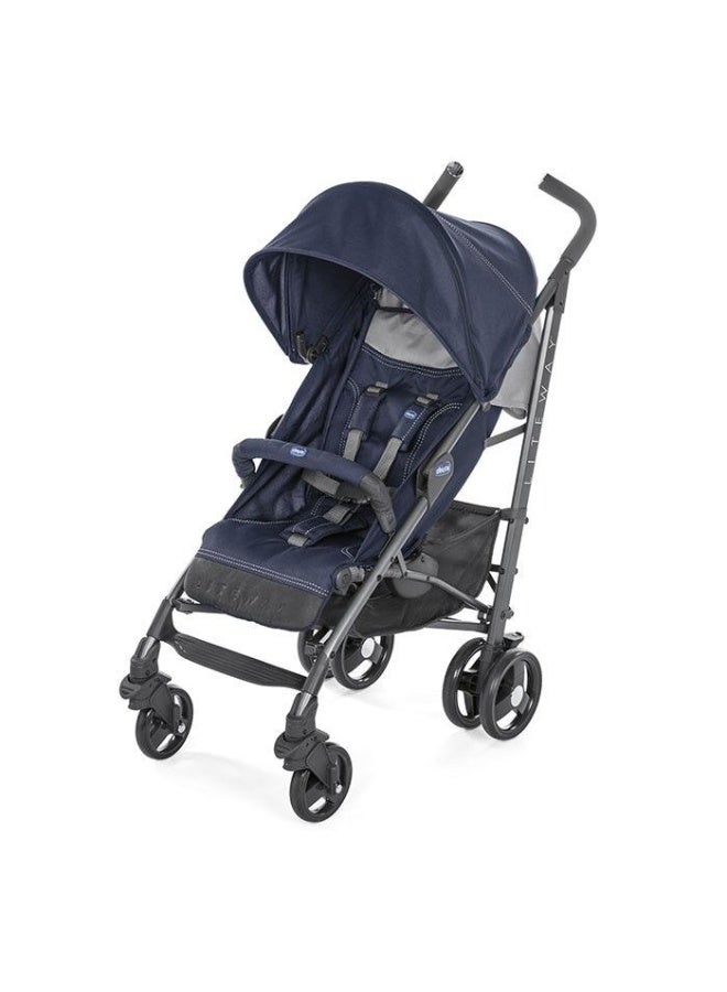 Chicco عربة أطفال لايت واي 3 توب مع مصد للصدمات - أزرق