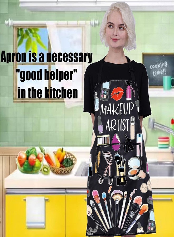 PXTIDY Makeup Artist Apron Beautician Waterproof Apron with 2 pockets Cosmetology Work apron Makeup Artist Gifts Beauty Gifts - Image 5