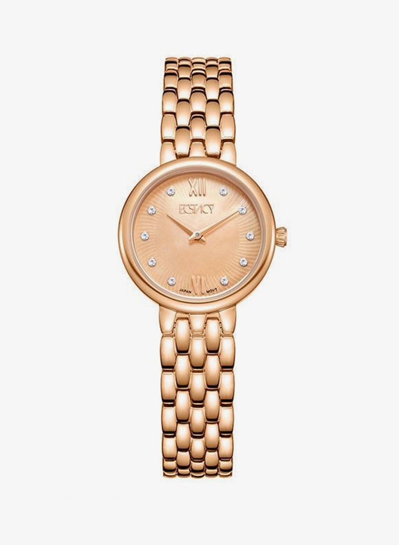 Ecstacy E23510-RBKMK Women's Analog Display Watch & Stainless Steel Strap Two Tone Rose Gold - Image 1