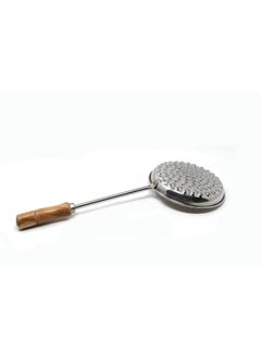 Shiv SHIVHOMEWORLD Stainless Steel Boondi Jhara with Wooden Handle for Ladoo Making Size3  - Image 2