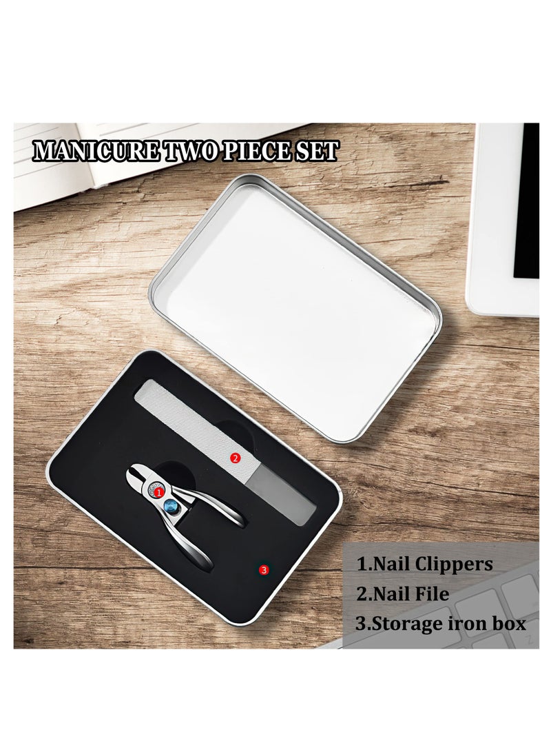 SYOSI Ingrown Toenail Clippers for Thick Nails, Wide Jaw Nail Clippers Heavy Duty Fingernail Clippers with File Stainless Steel Toe Nail Cutter Tough Nail Clippers Heavy Duty Cutters for Thick Fingernails - Image 5