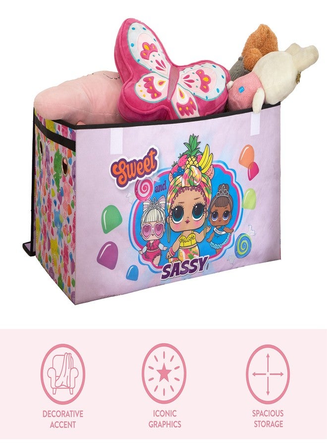 آيديا نوفا صندوق تخزين قابل للطي للأطفال من Idea Nuova LOL Surprise - متين بغطاء ناعم، 28.5 بوصة × 14.5 بوصة × 16 بوصة، منظم ممتع وواسع للأطفال - Image 3