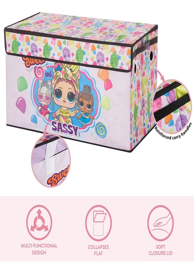 آيديا نوفا صندوق تخزين قابل للطي للأطفال من Idea Nuova LOL Surprise - متين بغطاء ناعم، 28.5 بوصة × 14.5 بوصة × 16 بوصة، منظم ممتع وواسع للأطفال - Image 4