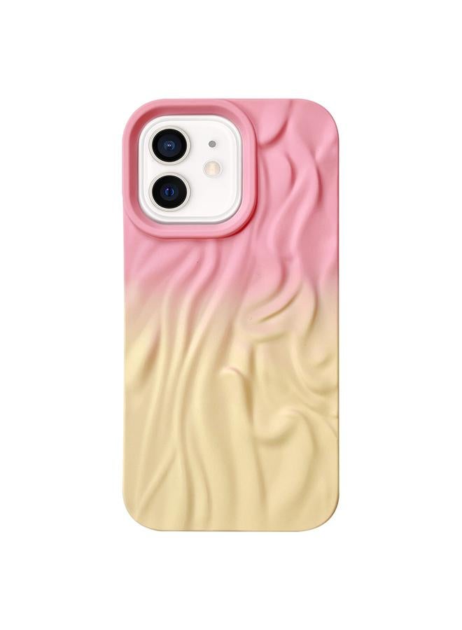 زبون جراب لهاتف iPhone 12 مصنوع من مادة TPU غير لامعة وملمس الجلد المتدرج - Image 1