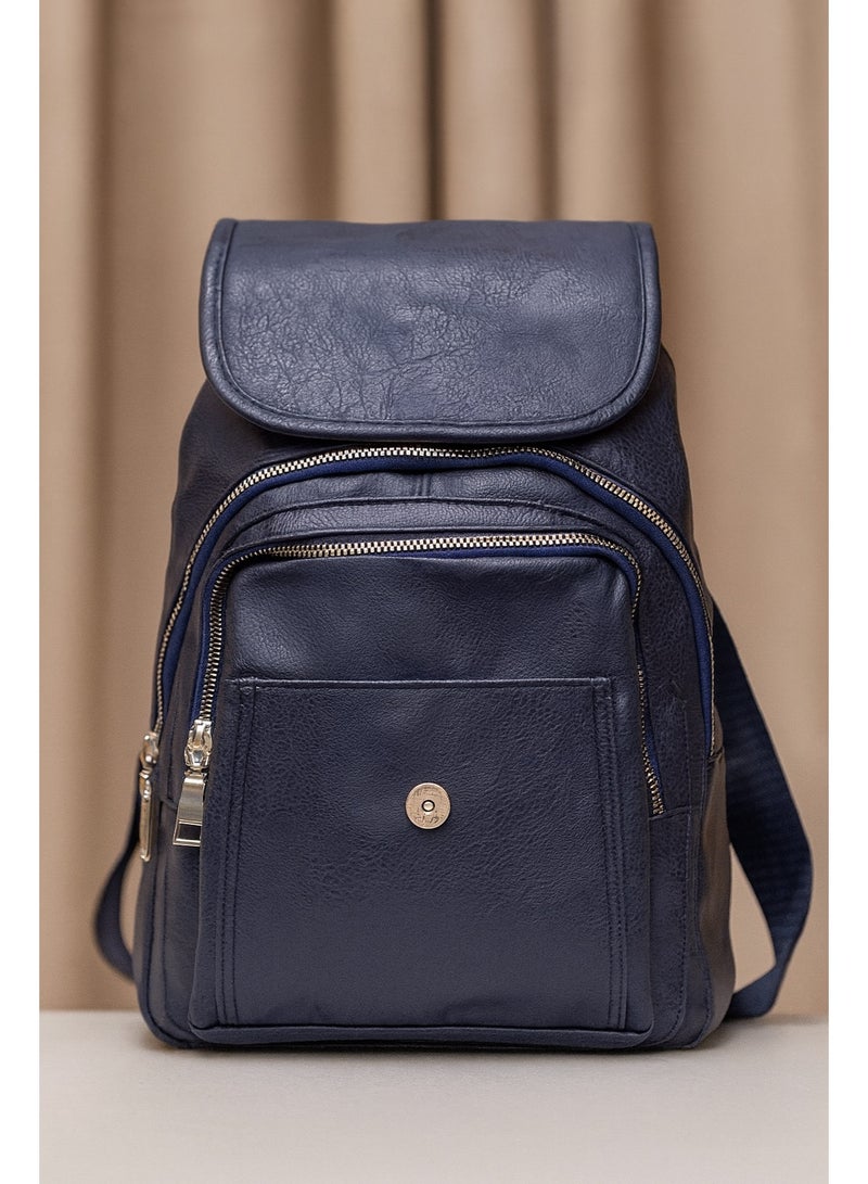 Women’s Leather Backpack for Daily Use – Practical Multi-Pocket Design - Image 2