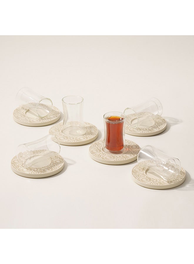Dallaty 12 Pcs Tea Set White - Image 4