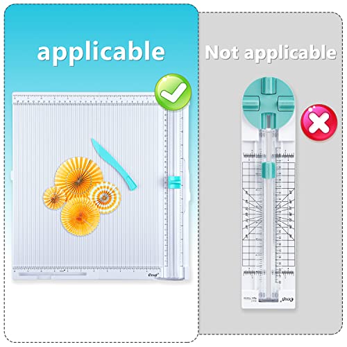 Ecraft Paper Trimmer Replacement Blades: Automatic Security Safeguard Paper Cutter Blade Refills Mint Green (4 Pack)… - Image 3