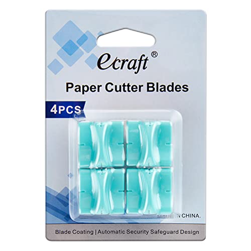 Ecraft Paper Trimmer Replacement Blades: Automatic Security Safeguard Paper Cutter Blade Refills Mint Green (4 Pack)… - Image 2