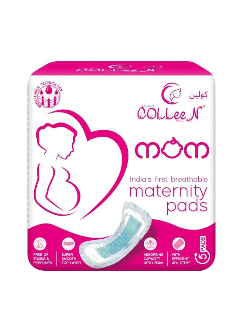 Colleen premium Breathable maternity 340x165mm 5 pad pack - Image 1