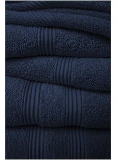 La'Marvel 8 Pieces Set by La'Marvel Estate Blue 550 GSM 100% Cotton Luxury Home Towels  - Image 5