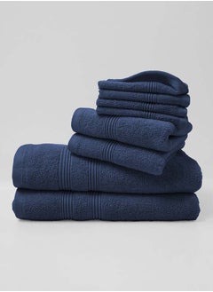 La'Marvel 8 Pieces Set by La'Marvel Estate Blue 550 GSM 100% Cotton Luxury Home Towels  - Image 2