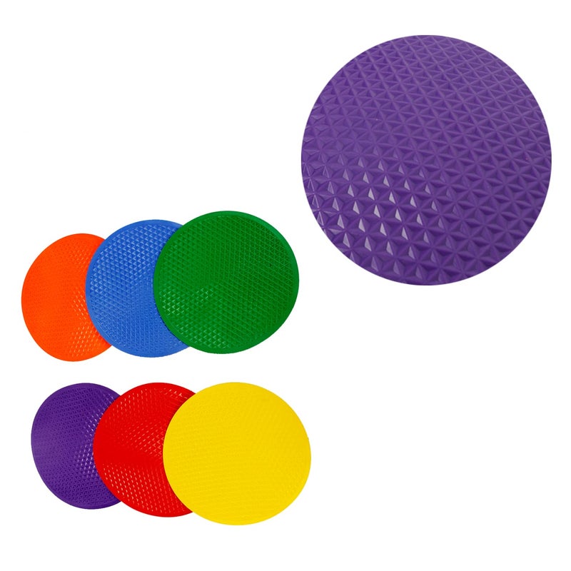 GISCO علامات تحديد 9.5 بوصة، علامات مطاطية غير قابلة للانزلاق، علامات مسطحة لكرة القدم، كرة السلة، تدريب السرعة والرشاقة الرياضية والتمارين | عبوة من 10 (أزرق) - Image 4