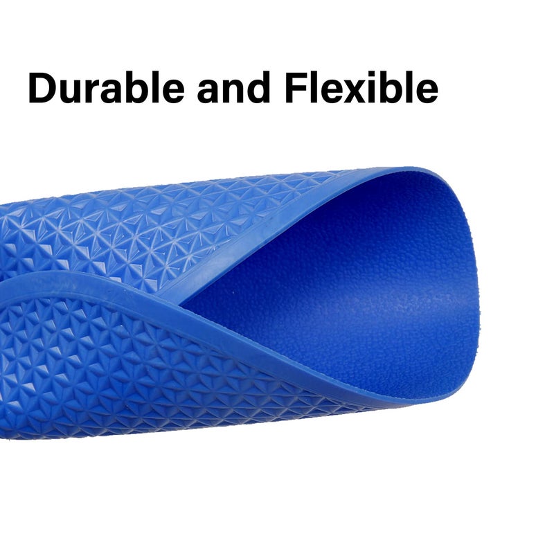 GISCO علامات تحديد 9.5 بوصة، علامات مطاطية غير قابلة للانزلاق، علامات مسطحة لكرة القدم، كرة السلة، تدريب السرعة والرشاقة الرياضية والتمارين | عبوة من 10 (أزرق) - Image 5