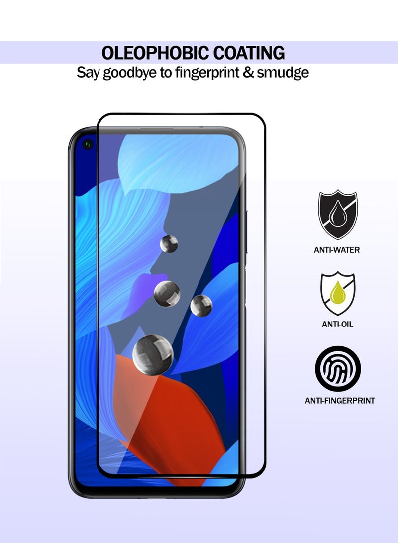 Huawei Nova 5T Screen Protector - Premium Full Screen Tempered Glass For Huawei Nova 5T , High Transparency, Delicate Touch, Anti-Explosion, Smooth Arc Edges, Easy Installation - Image 3