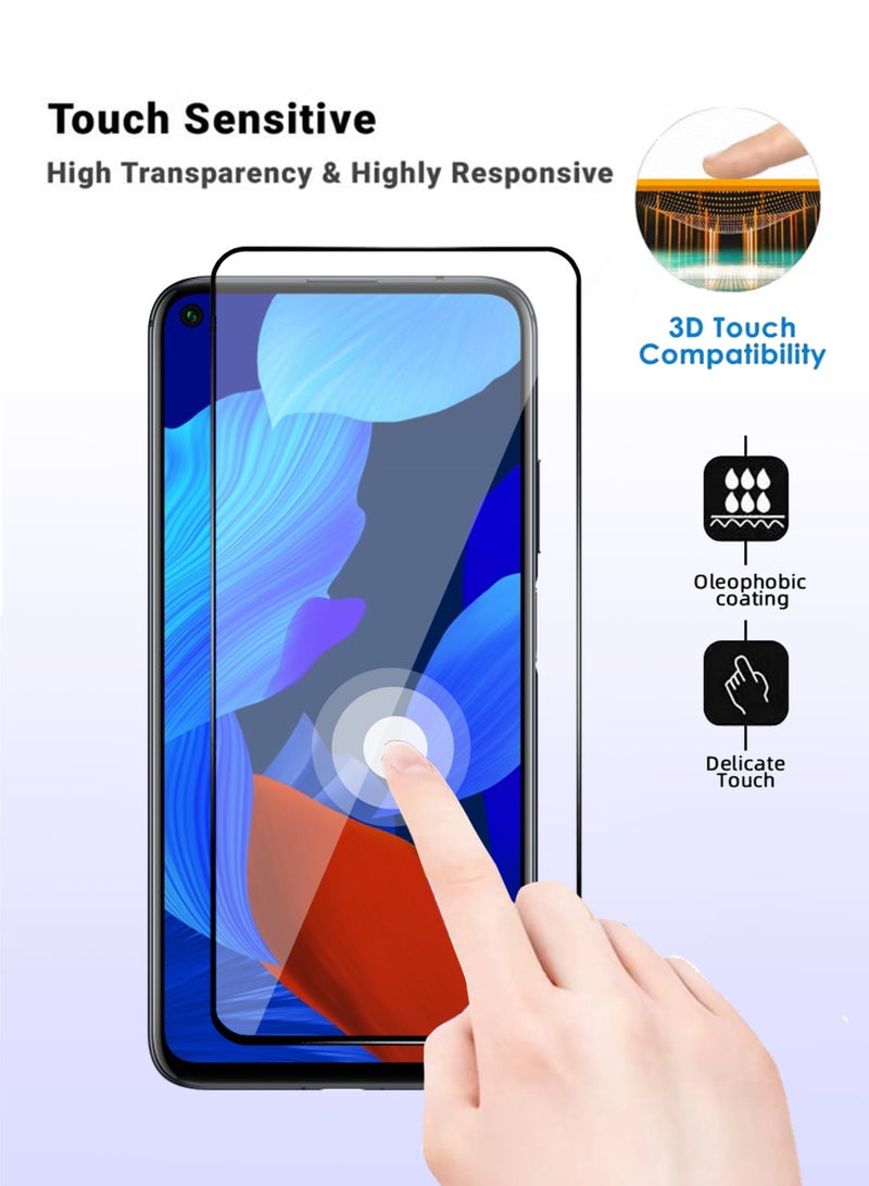 Huawei Nova 5T Screen Protector - Premium Full Screen Tempered Glass For Huawei Nova 5T , High Transparency, Delicate Touch, Anti-Explosion, Smooth Arc Edges, Easy Installation - Image 4