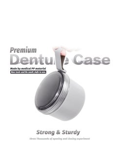 SYOSI Denture Bath Cup Denture Case Retainer Cleaner Case Cleaning Care Denture Clear and Retainer Denture Holder for Household Office Travel  - Image 5