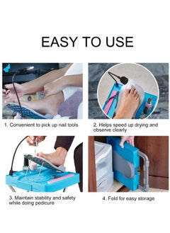 Generic Pedicure Foot Stand, Foldable Adjustable Reliable Sturdy Stable Non Slip Pedicure Foot Rest for Home for Nail Salon  - Image 5