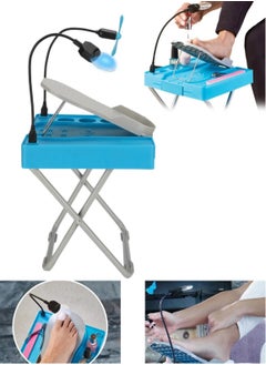 Generic Pedicure Foot Stand, Foldable Adjustable Reliable Sturdy Stable Non Slip Pedicure Foot Rest for Home for Nail Salon  - Image 1