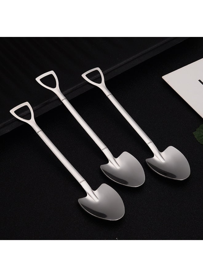 Stainless Steel Watermelon Spoon Spade Spoon Household Creative Dessert Watermelon Special Spoon Cute Spade Spoon-Specifications:Square Head  - Image 4