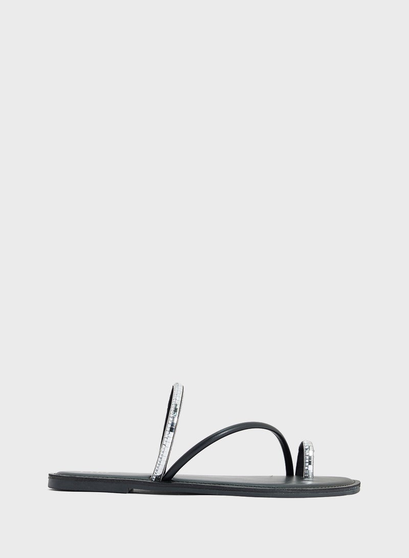 ELLA Toe Post Flat Sandal  - Image 1