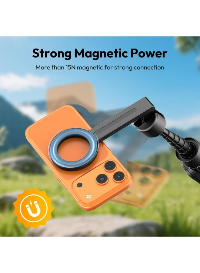 يولانزي عصا السيلفي المغناطيسية المحمولة يولانزي SK-26 مع حامل هاتف MagSafe، متوافقة مع هواتف iPhone و Android للتصوير الفوتوغرافي، وتدوين الفيديو، وتتضمن حامل ثلاثي القوائم. - Image 2