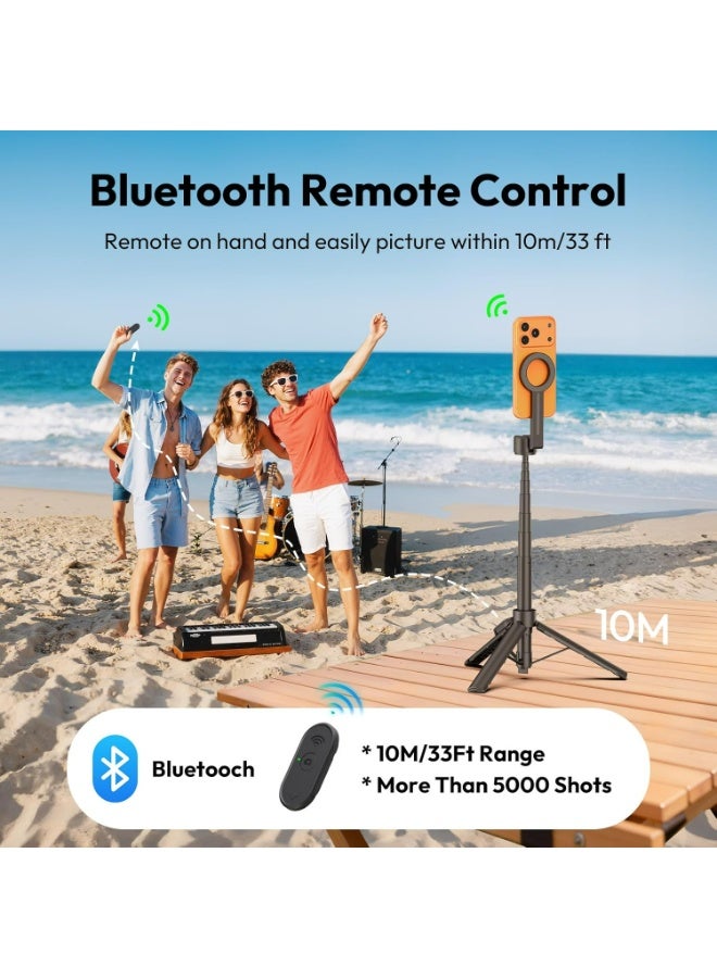 يولانزي عصا السيلفي المغناطيسية المحمولة يولانزي SK-26 مع حامل هاتف MagSafe، متوافقة مع هواتف iPhone و Android للتصوير الفوتوغرافي، وتدوين الفيديو، وتتضمن حامل ثلاثي القوائم. - Image 4