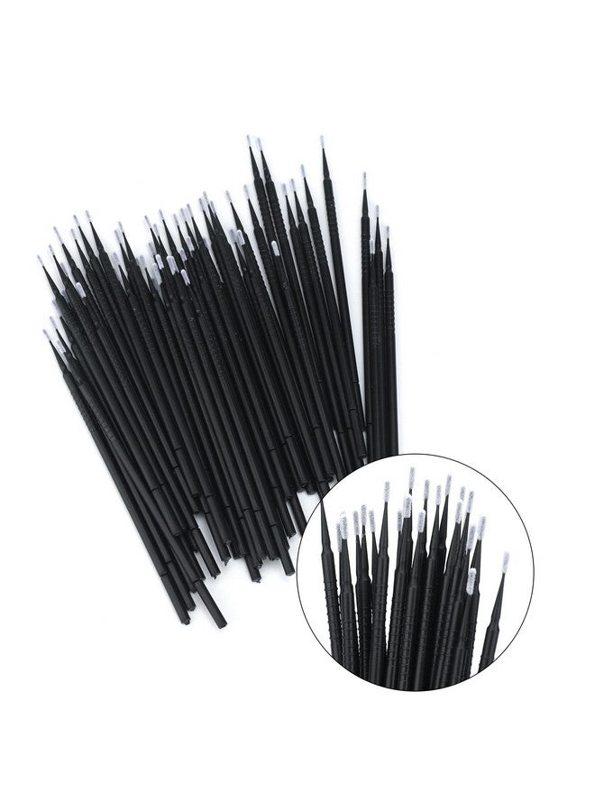 g2plus 200Pcs Excellent Micro Brusheshighend Microswabs For Eyelash Extensions Micro Applicator Brush For Makeup And Personal Care (Black) - Image 4