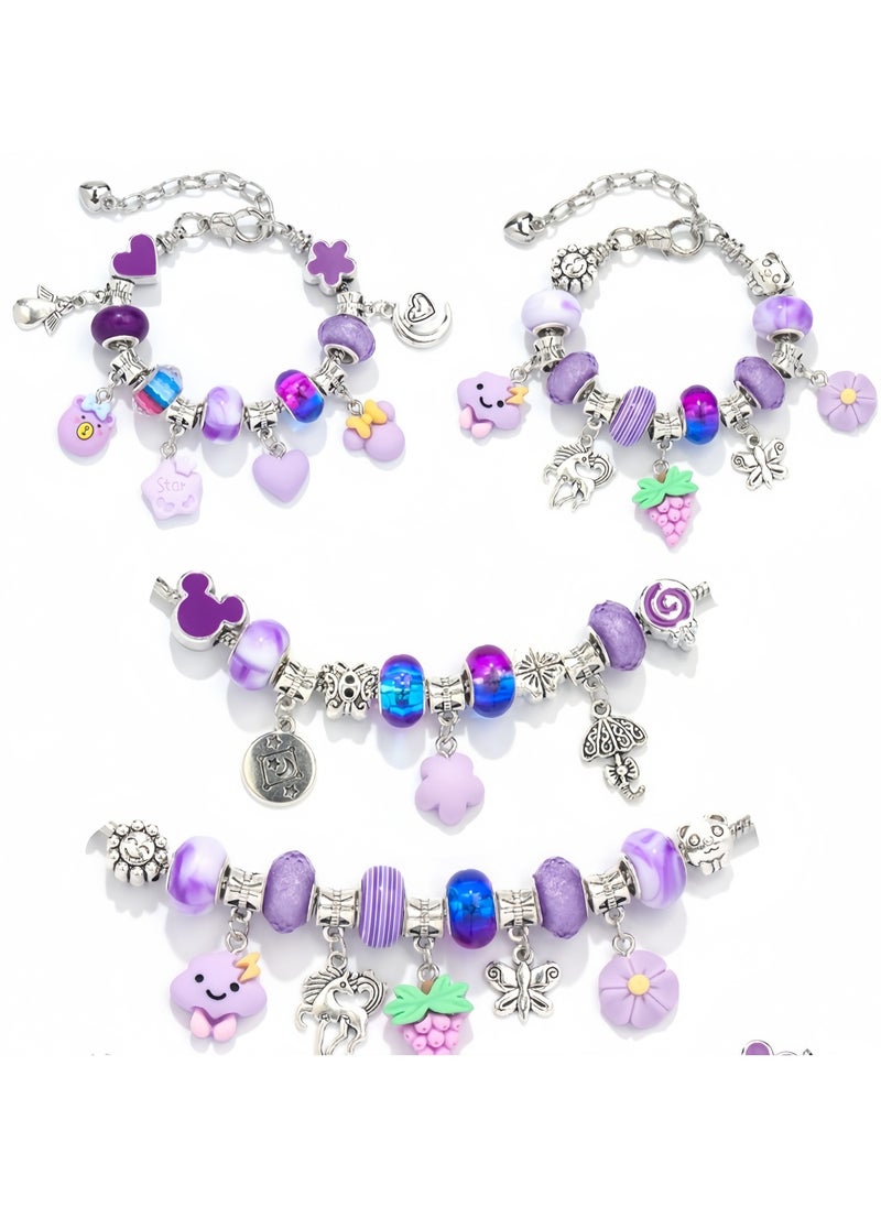DRAVEN - GG - Bracelet Making Kit for Girls  Charm Bracelets Kit with Jewelry Box Jewelry Charms Bracelets for DIY Craft Jewelry Gift for Adults and Kids - Image 1