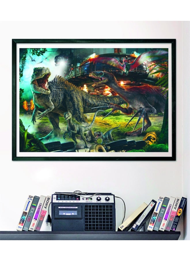 Clementoni - Puzzle HQC Jurassic+Poster 1000pcs - Image 1