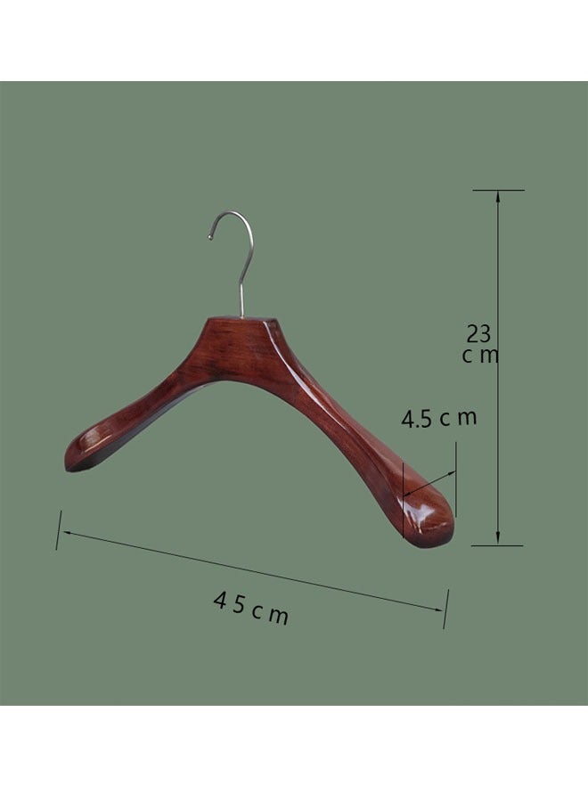 keke Pack of 5 Non-Slip Swivel Hook and Precisely Cut Notches Wooden Hangers  - Image 2