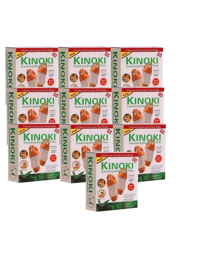 Kinoki Cleansing Detox Foot Patches 10 Adhesive Pads Kit Natural Unwanted Toxins Remover Pack Of 10 - Image 1