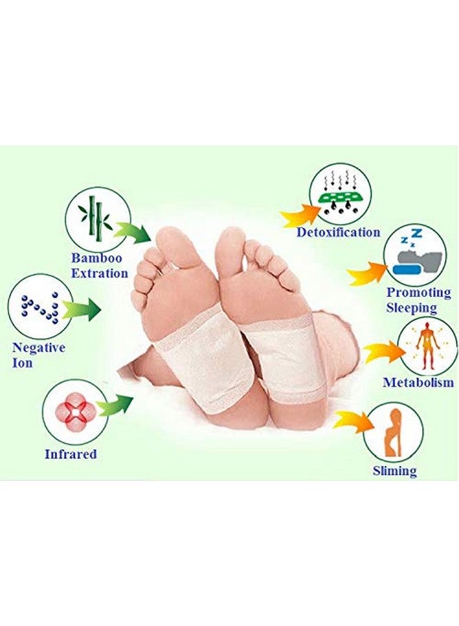 Kinoki Cleansing Detox Foot Patches 10 Adhesive Pads Kit Natural Unwanted Toxins Remover Pack Of 10 - Image 3