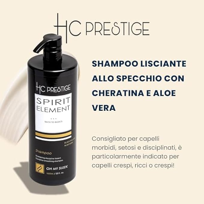 PROFESSIONAL SULPHATE-FREE SHAMPOO - NATURAL HAIR CARE WITH MACADAMIA OIL AND KERATIN - MADE IN FRANCE - 96% NATURAL (1000 ML, SMOOTHING SHAMPOO) - Image 3