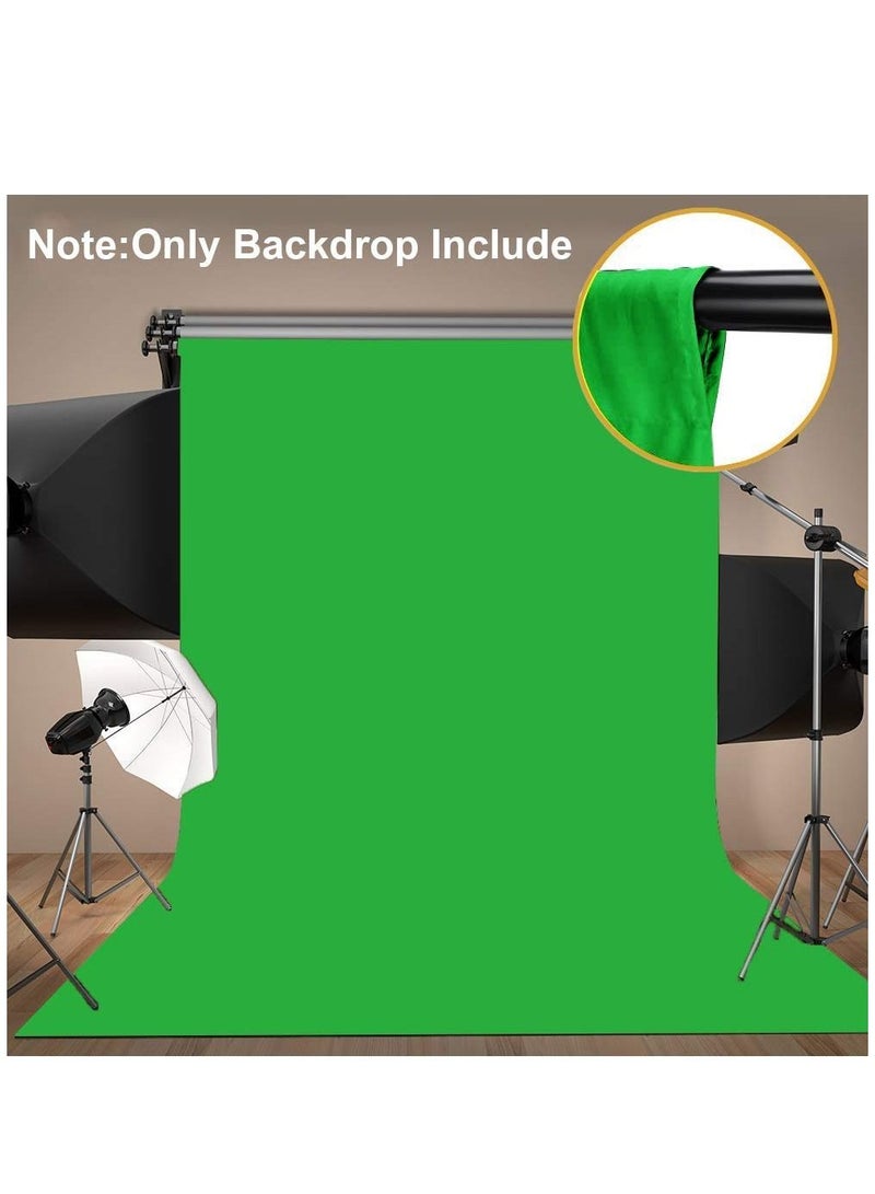 Collapsible Backdrop Photo Booth Background Polyester Cotton Backdrop for YouTube Video Recording Photography Video Television Screen Birthday Wedding Party (10x6.6ft Green)  - Image 2