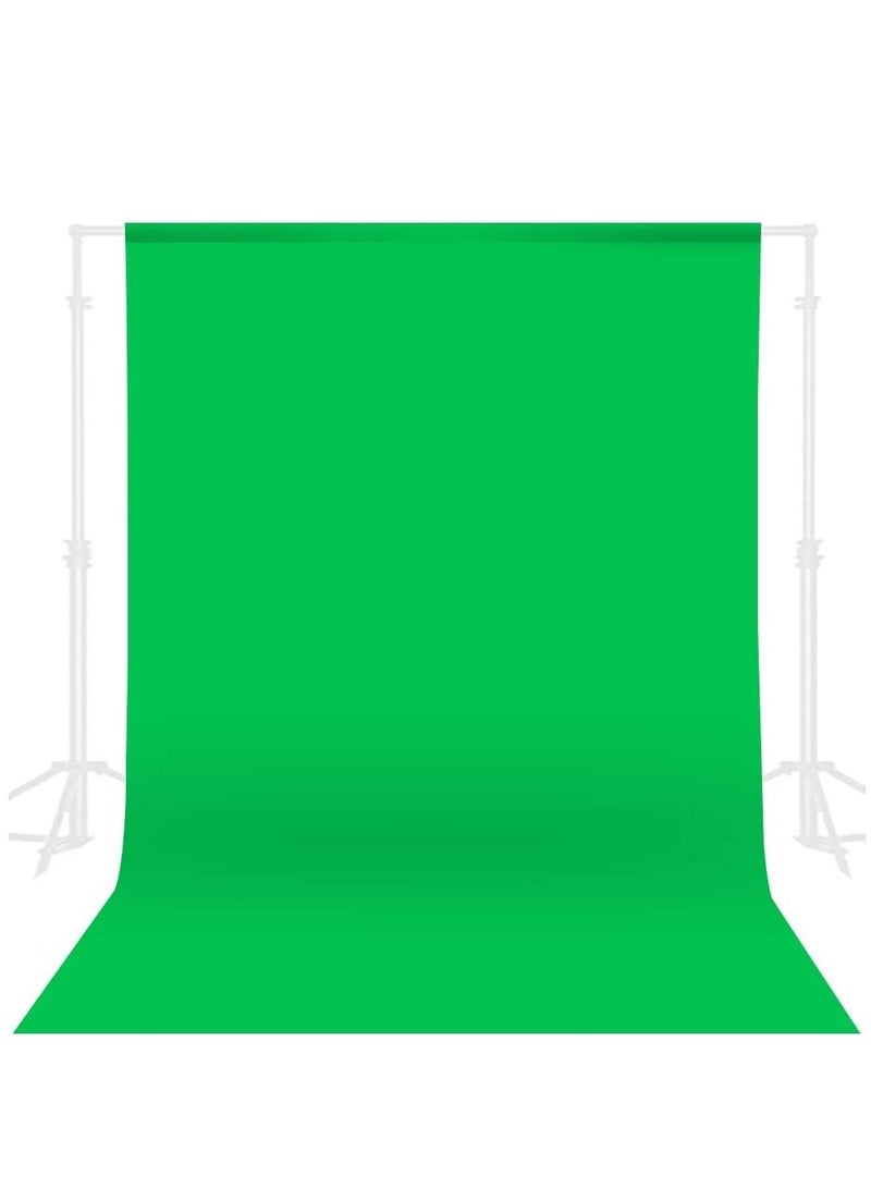Collapsible Backdrop Photo Booth Background Polyester Cotton Backdrop for YouTube Video Recording Photography Video Television Screen Birthday Wedding Party (10x6.6ft Green)  - Image 1