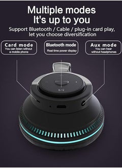 General Noise Cancelling Over-Ear Wireless Bluetooth 5.1 Stereo Foldable Headphones Multi-color LED Light Built-in Microphone Over-Ear Bluetooth Headphones  - Image 3