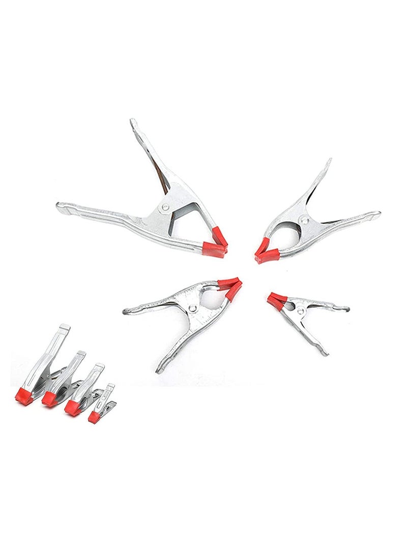 DIY Crafts DIY Crafts CTDIYHI23894 4 Pcs 4679 inch Metal Spring Clamps Rubberized Clamp Spring Metal Jaw Opening for Woodworking Camping  - Image 2