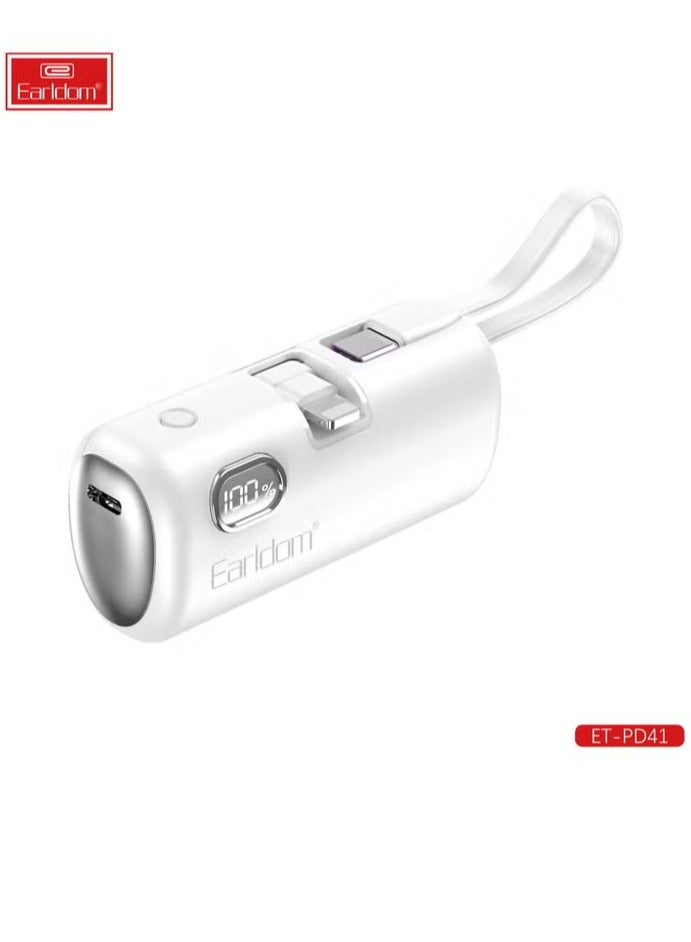 أيرلدوم بنك طاقة جيب 5000 مللي أمبير في الساعة مع شحن سريع وشاشة LED ومدخل واحد ومخرجين لنوع C - Image 2