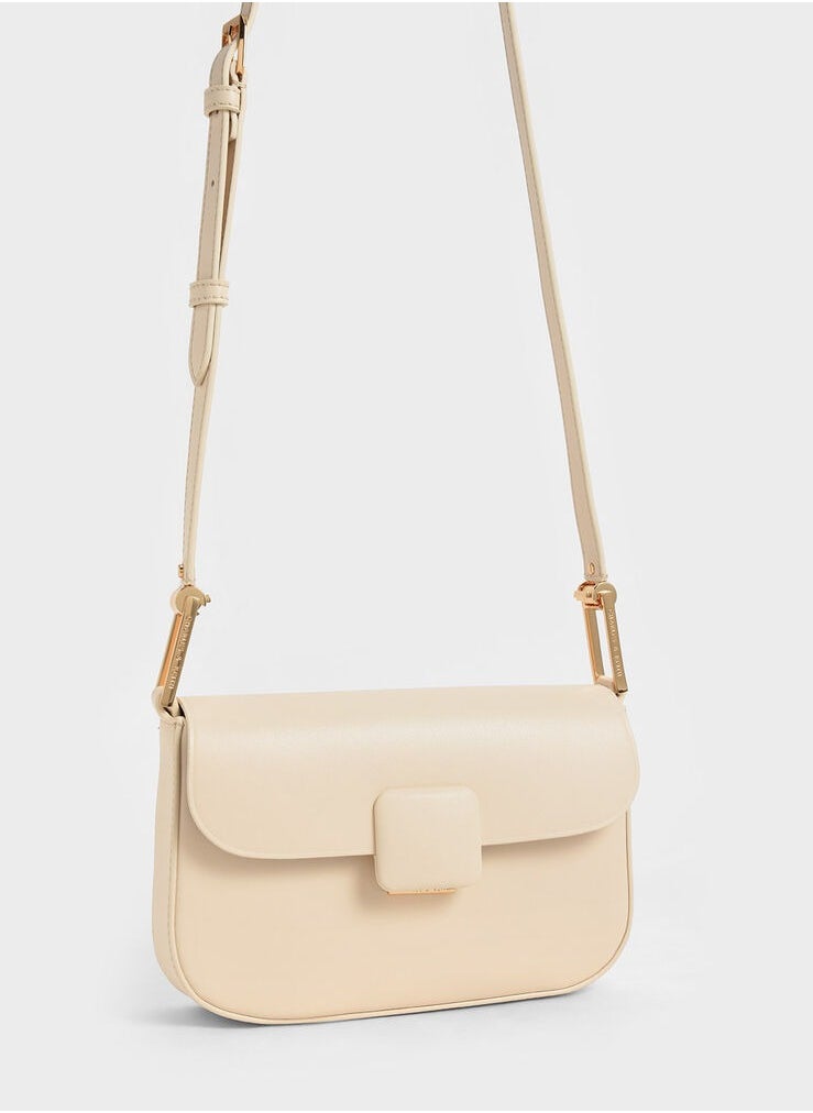 Charles & Keith Koa Square Push-Lock Shoulder Bag  - Image 3