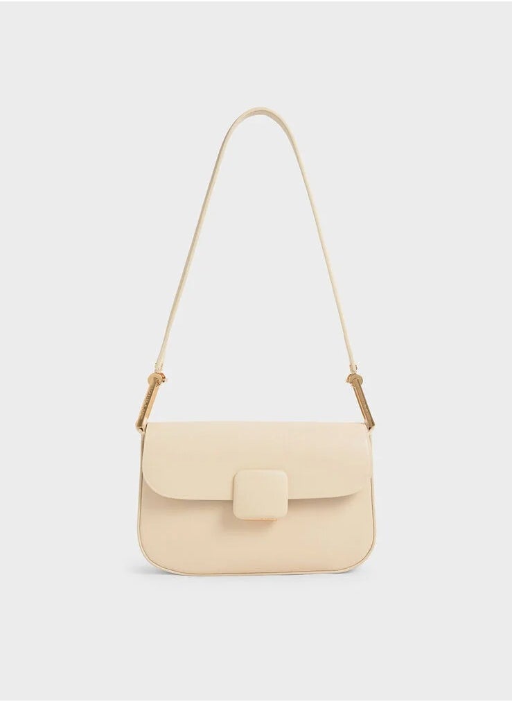 Charles & Keith Koa Square Push-Lock Shoulder Bag  - Image 1