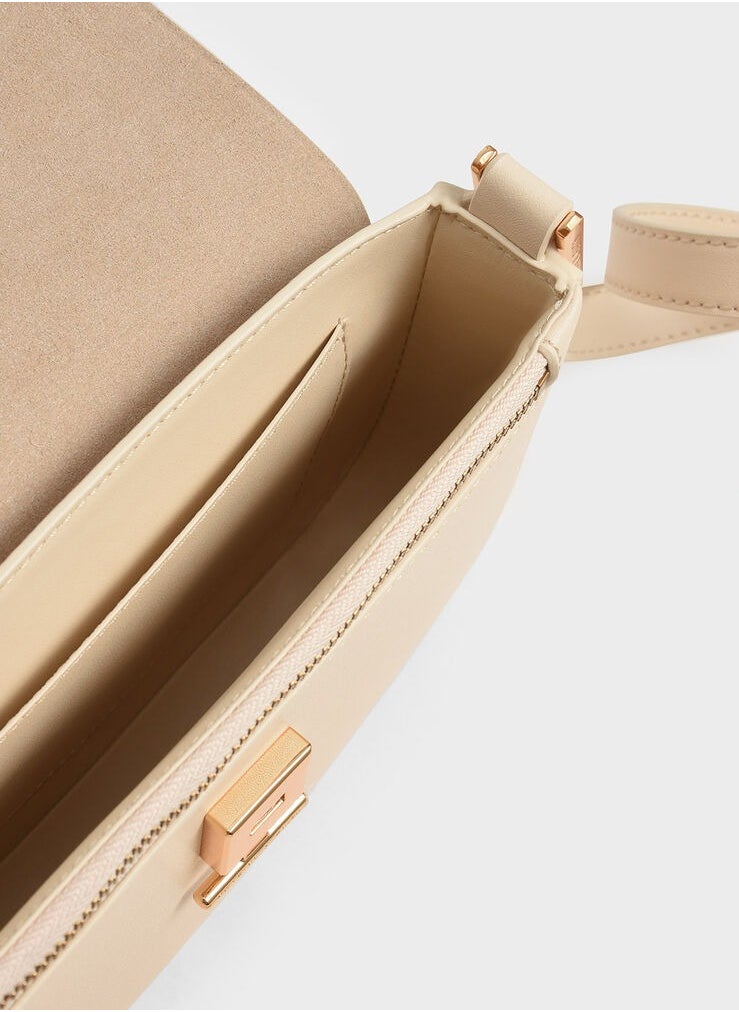 Koa Square Push-Lock Shoulder Bag